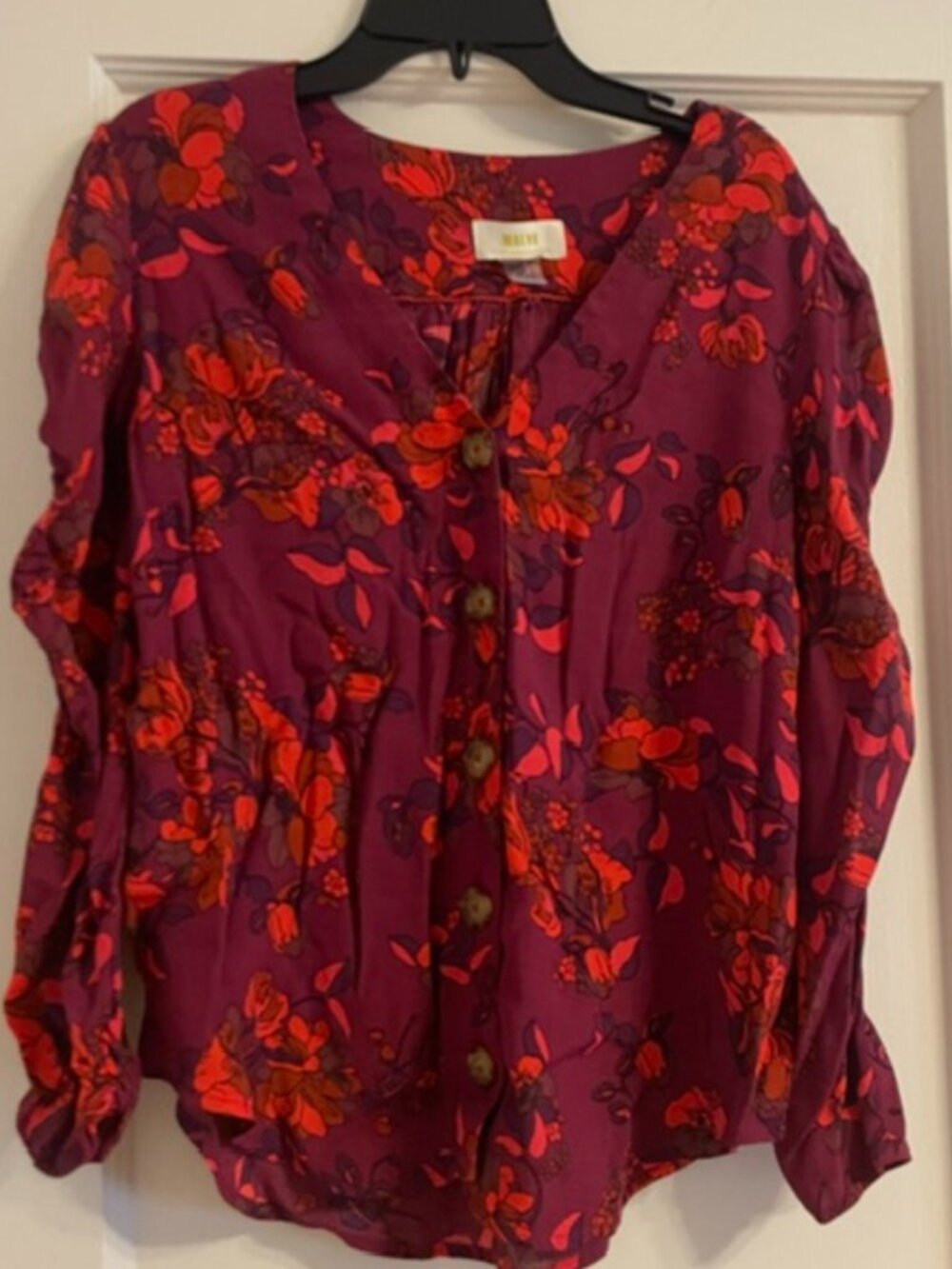 MAEVE Anthropologie Jordain Runa Floral blouse top XS
